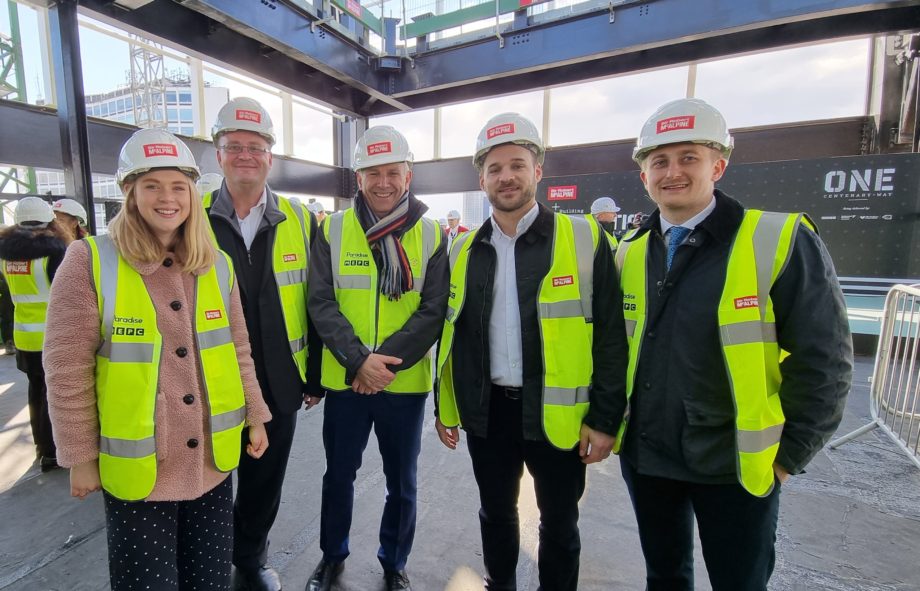 One Centenary Way, Birmingham, Topping Out Ceremony