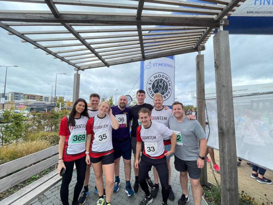 Quantem St.Modwens Charity Run Team